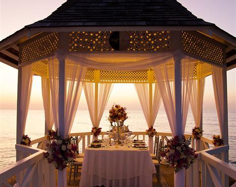 A table set up for a dinner