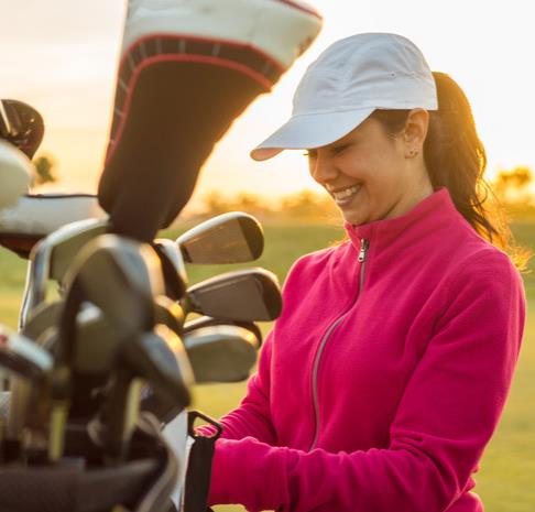 person playing golf