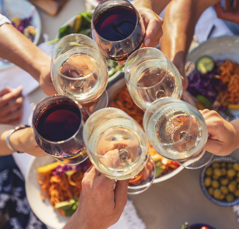 cheers and celebrate together