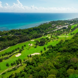 golf course at Half Moon next to the sea