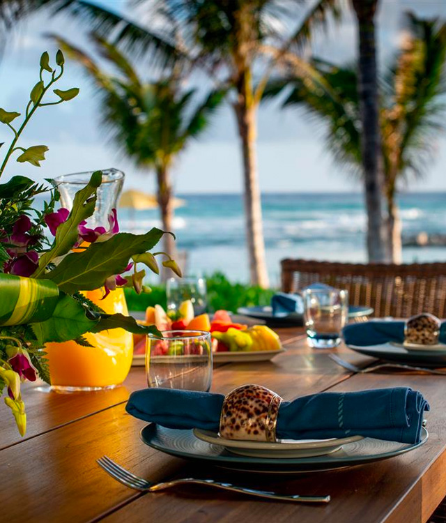 Table Setting with food