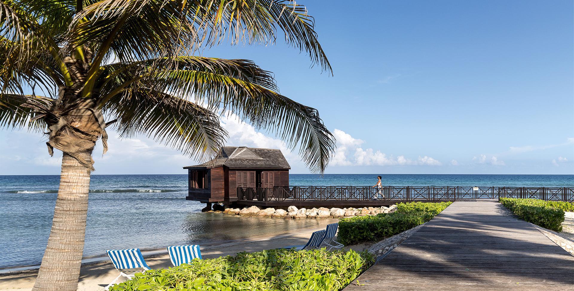 Overwater bungalows ocean view