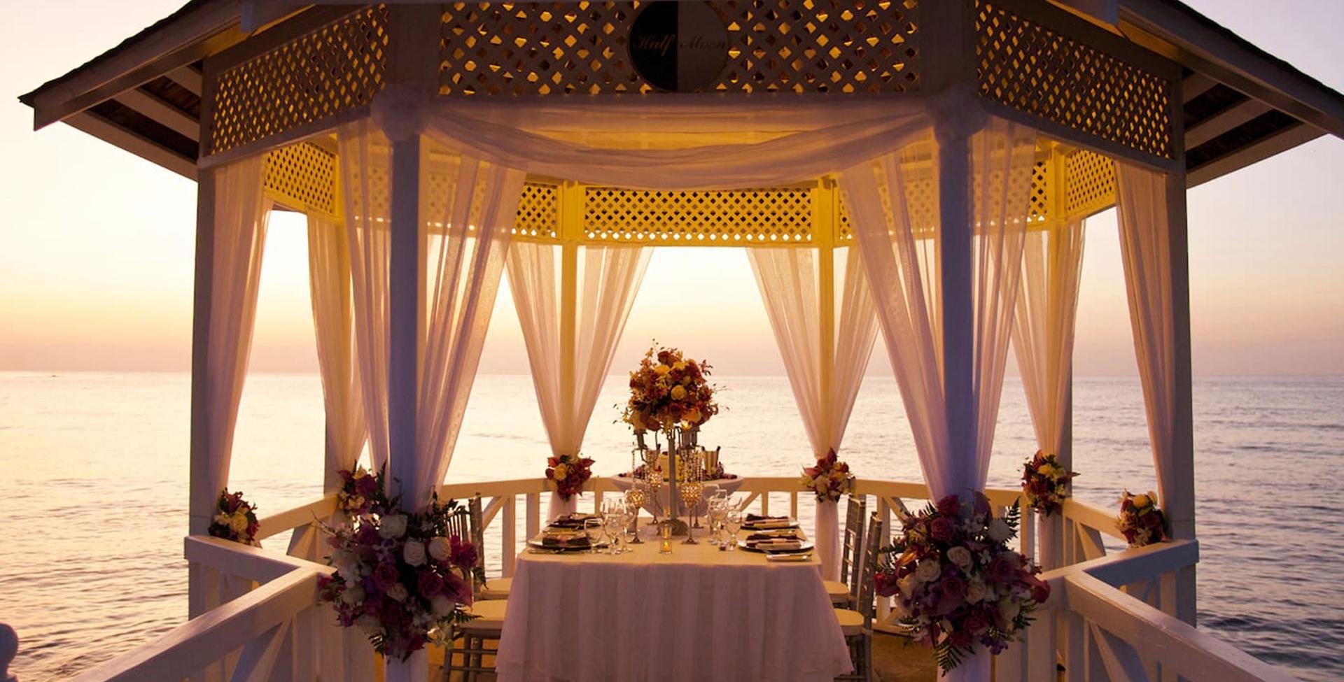 A table with flowers on it