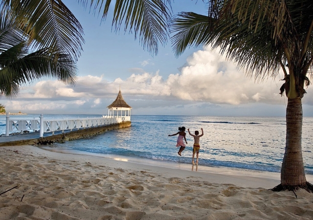 woman with scarf blowing in the wind
